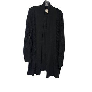 St John's Bay Women's Open Front Long Sleeve Knitted Cardigan Size 2X Cotton